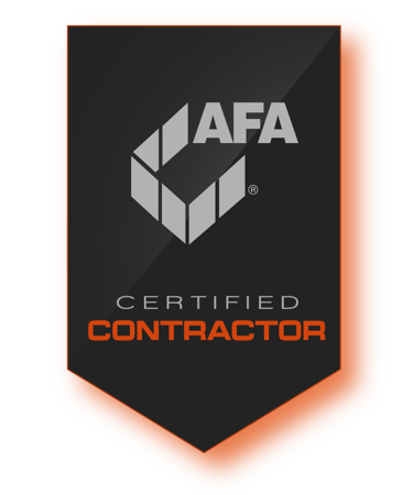 AFA Certified Contractor badge